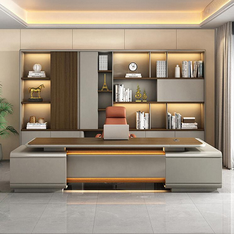 Modelo DBT008 Escritorio Ejecutivo, Presidente/Escritorio de oficina para presidente, escritorio de gerente grande premium con juego de sillas de oficina para gerente\\la oficina