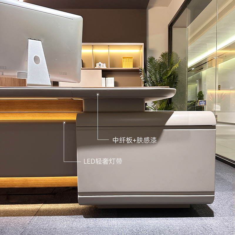 Modelo DBT008 Escritorio Ejecutivo, Presidente/Escritorio de oficina para presidente, escritorio de gerente grande premium con juego de sillas de oficina para gerente\\la oficina